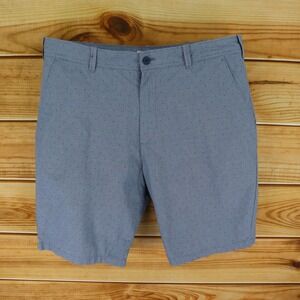 Express Shorts Modern Fit Flat Front Mens SIZE 39 WAIST Gray Spots Cotton Pocket